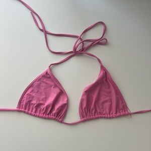 SOLID TIDAL TRIANGLE TOP SWIM TOP